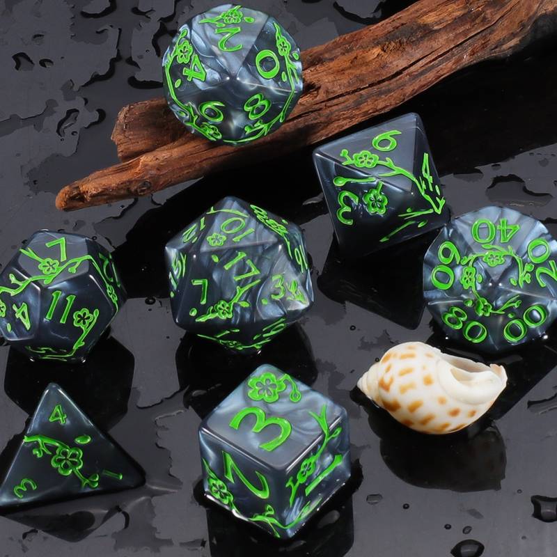 7-Piece Premium Solid DND Dice Set