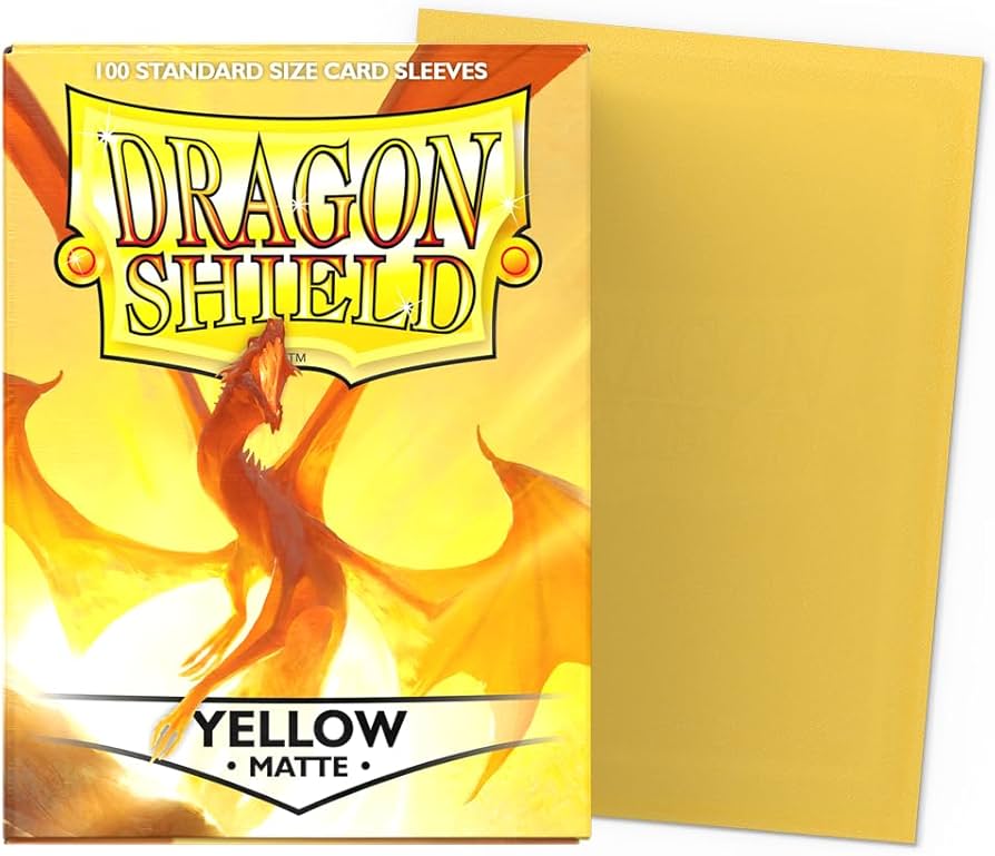 Dragon Shield: Sleeves – Matte – Yellow