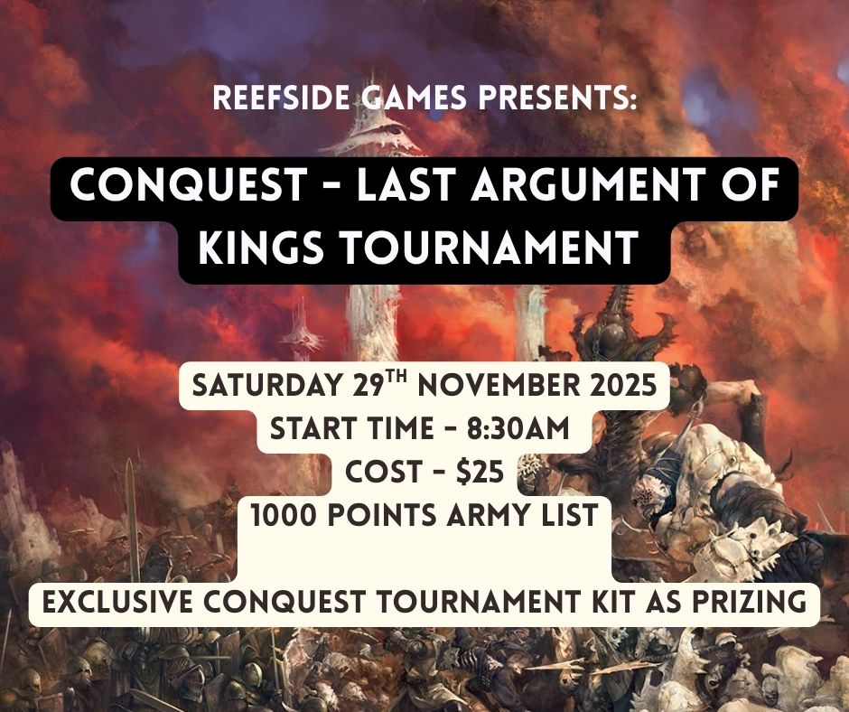 TICKETED EVENT - Conquest LAOK Tournament - 29th November 2025