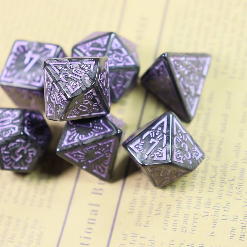 7-Piece Premium Solid DND Dice Set