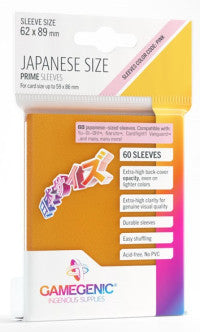 Gamegenic Prime Japanese Sized Sleeves - Orange
