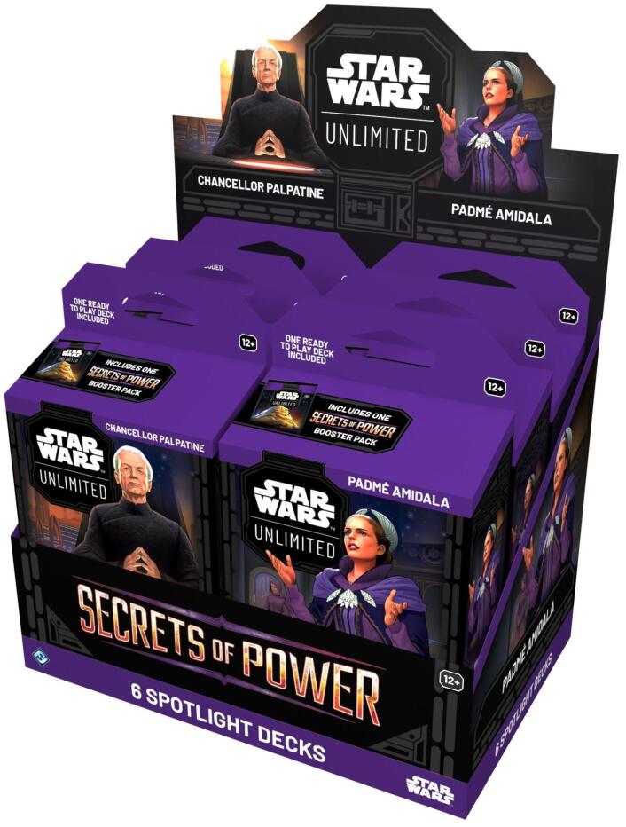 Star Wars Unlimited - Secrets of Power Spotlight Deck Display