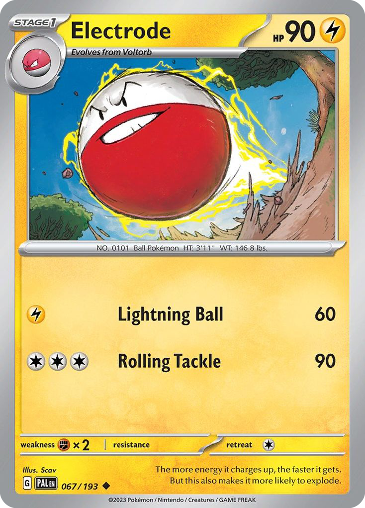 ELECTRODE 067/193 Uncommon Paldea Evolved Pokemon Near Mint