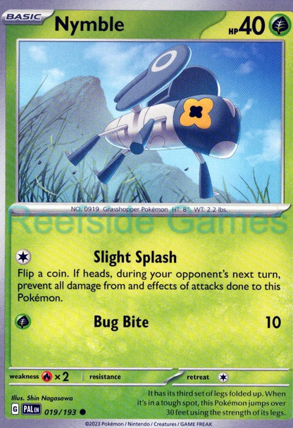 NYMBLE 019/193 Common Paldea Evolved Pokemon Near Mint