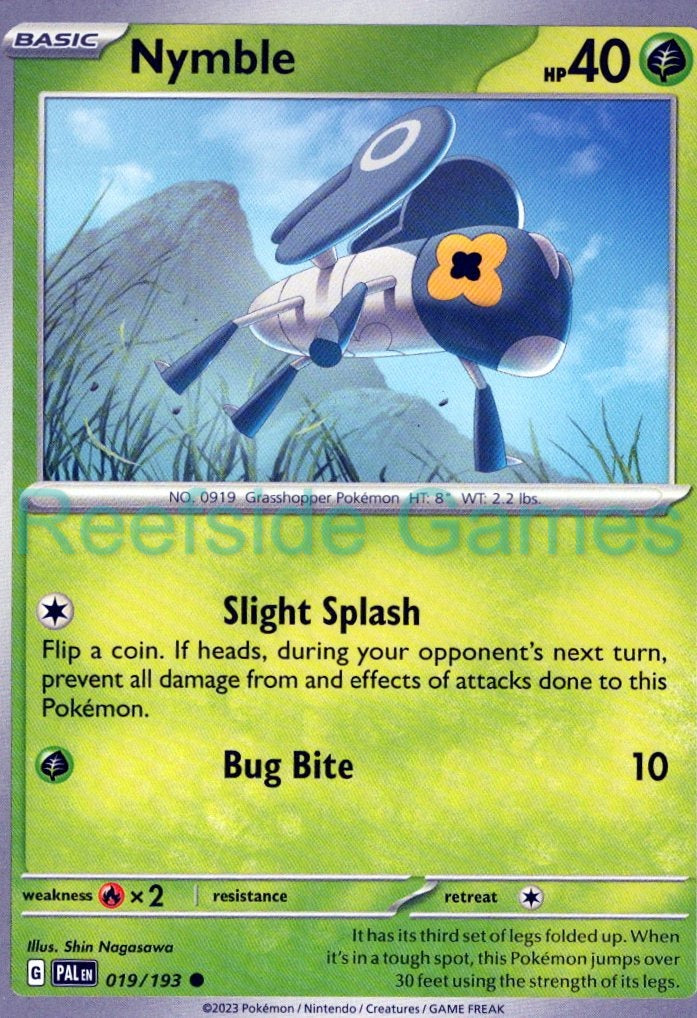 NYMBLE 019/193 Common Paldea Evolved Pokemon Near Mint