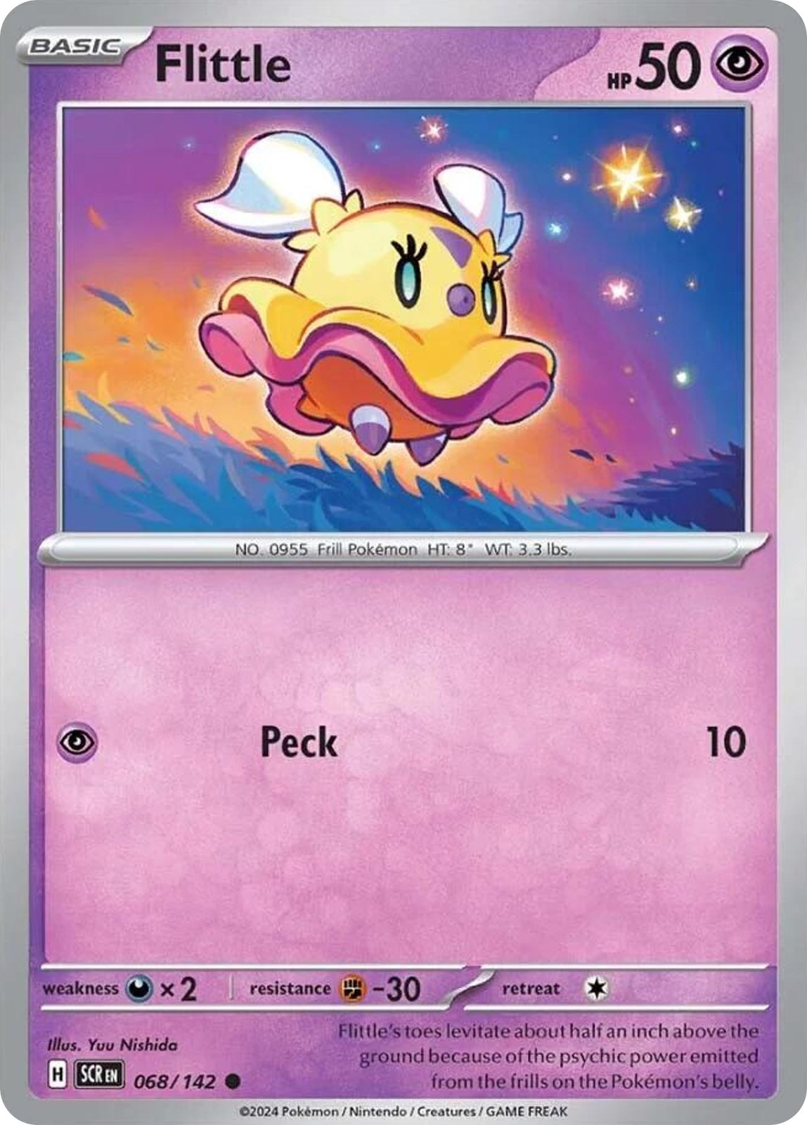 FLITTLE 68/142 Common Stellar Crown Pokemon Near Mint