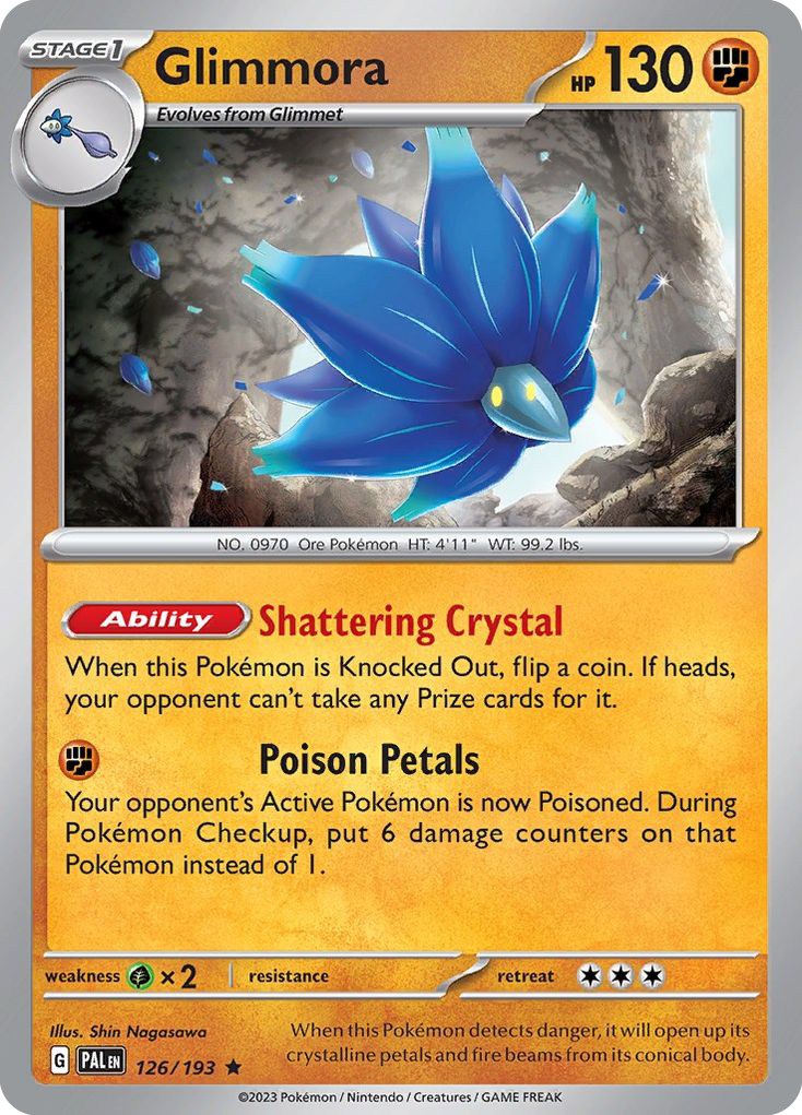 GLIMMORA 126/193 Rare Paldea Evolved Pokemon Near Mint