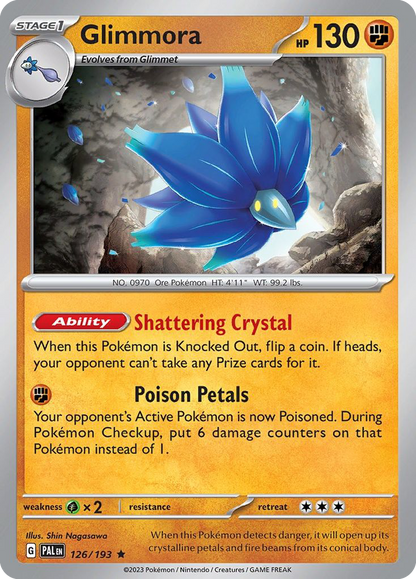 GLIMMORA 126/193 Rare Paldea Evolved Pokemon Near Mint