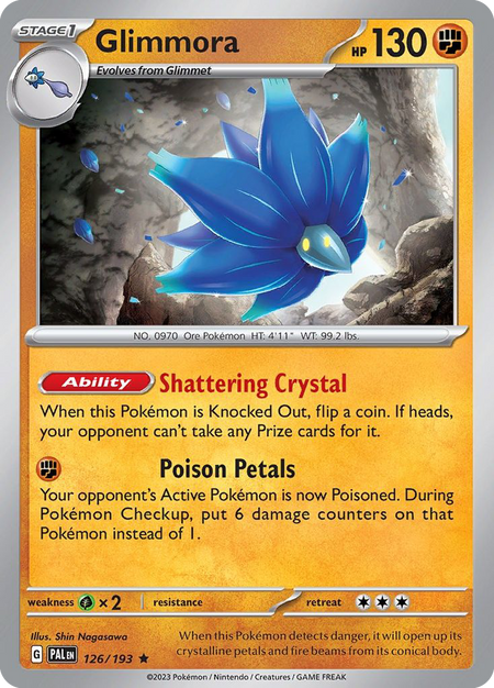 GLIMMORA 126/193 Rare Paldea Evolved Pokemon Near Mint