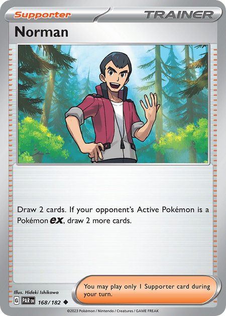 NORMAN 168/182 Uncommon Paradox Rift Pokemon Near Mint