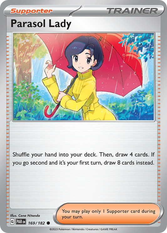 PARASOL LADY 169/182 Common Paradox Rift Pokemon Reverse Holo Near Mint