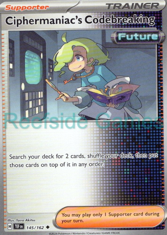 CIPHERMANIAC'S CODEBREAKING 145/162 Uncommon Temporal Forces Pokemon Near Mint