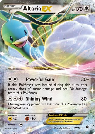 Altaria EX 083  - Holofoil XY  Fates Collide - Ultra Rare