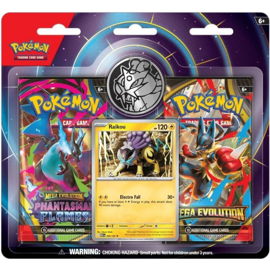 Pokemon Mega Evolution & Phantasmal Flames 2-Pack Blister Raikou