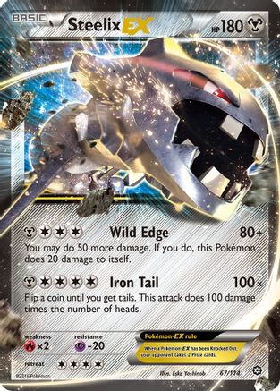 Steelix EX 067  - Holofoil XY  Steam Siege - Ultra Rare