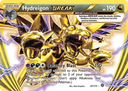 Hydreigon BREAK 087  - Holofoil XY  Steam Siege - Rare BREAK