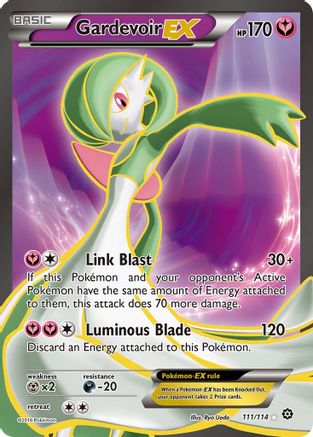 Gardevoir EX (Full Art) 111  - Holofoil XY  Steam Siege - Ultra Rare