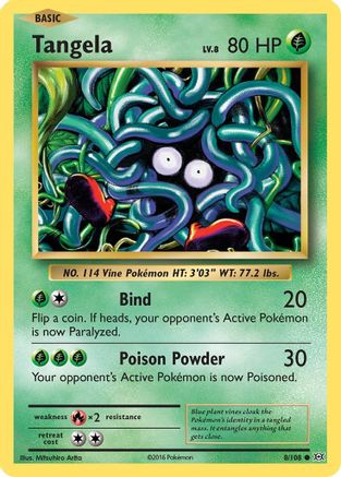 Tangela 008  XY  Evolutions - Common