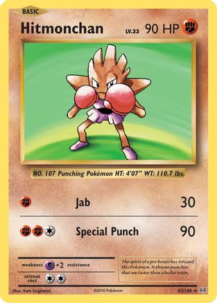 Hitmonchan 062  - Holofoil XY  Evolutions - Holo Rare