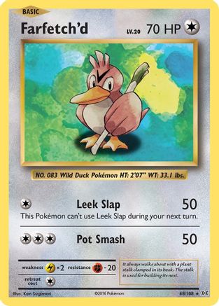 Farfetch'd 068  XY  Evolutions - Rare