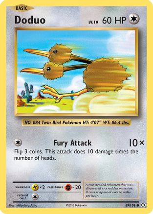 Doduo 069  XY  Evolutions - Common