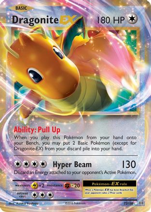 Dragonite EX 072  - Holofoil XY  Evolutions - Ultra Rare