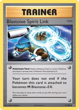 Blastoise Spirit Link 073  - Reverse Holofoil XY  Evolutions - Uncommon