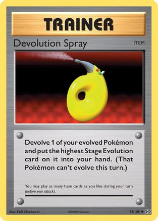 Devolution Spray 076  XY  Evolutions - Uncommon