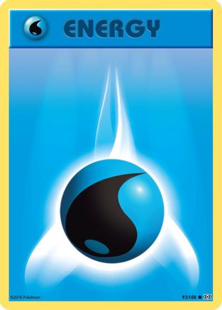 Water Energy 093  - Reverse Holofoil XY  Evolutions - Common