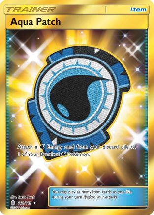 Aqua Patch (Secret)  - Holofoil SM  Guardians Rising - Secret Rare