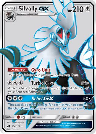 Silvally GX (Full Art)  - Holofoil SM  Crimson Invasion - Ultra Rare