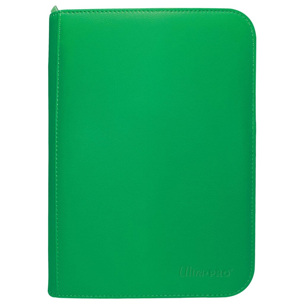 VIVID 4-Pocket Zippered PRO-Binder: Green