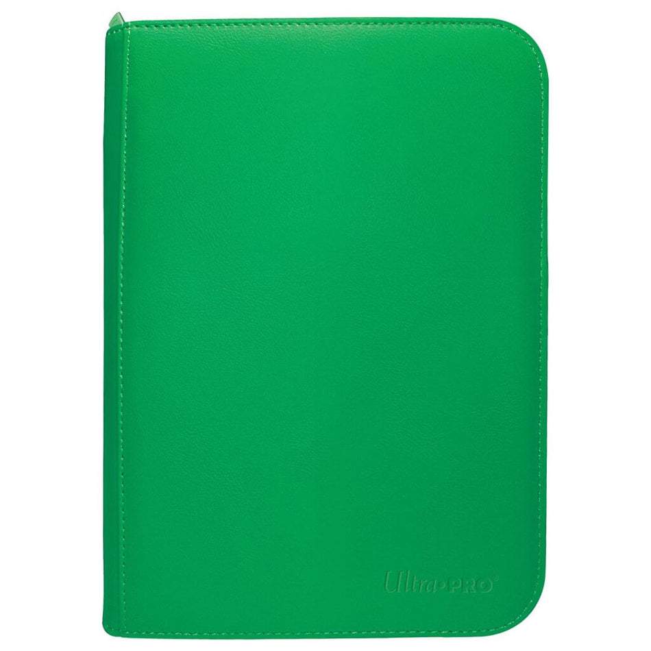 VIVID 4-Pocket Zippered PRO-Binder: Green