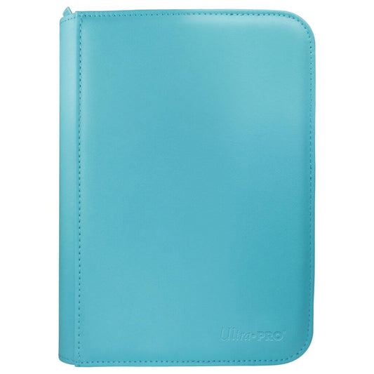 VIVID 4-Pocket Zippered PRO-Binder: Light Blue