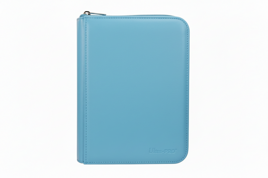 VIVID 4-Pocket Zippered PRO-Binder: Light Blue