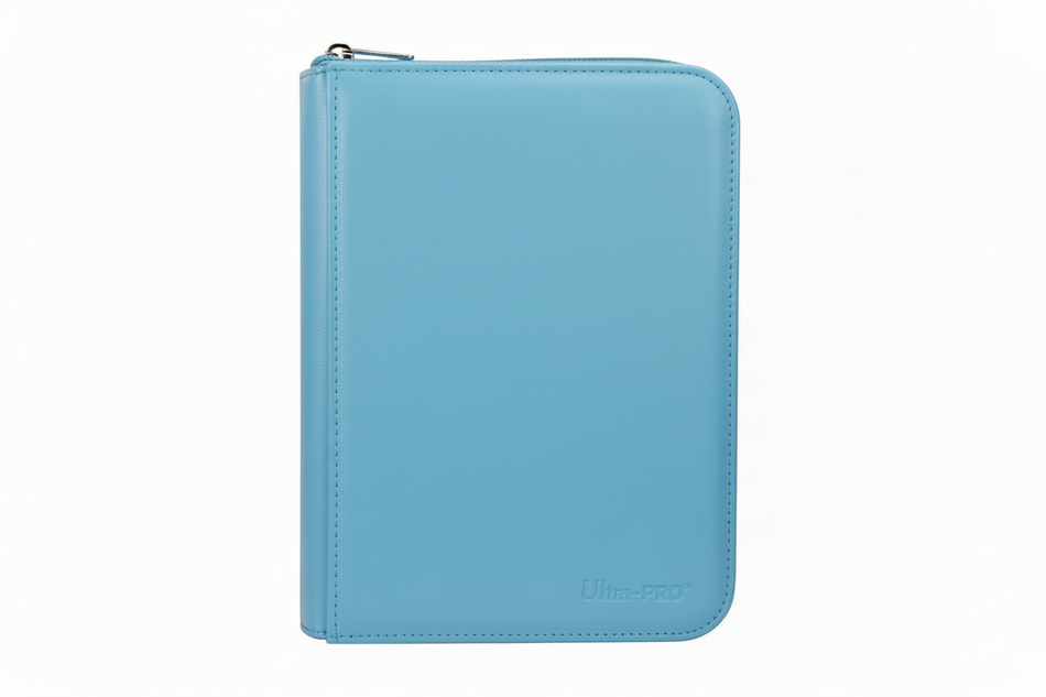 VIVID 4-Pocket Zippered PRO-Binder: Light Blue