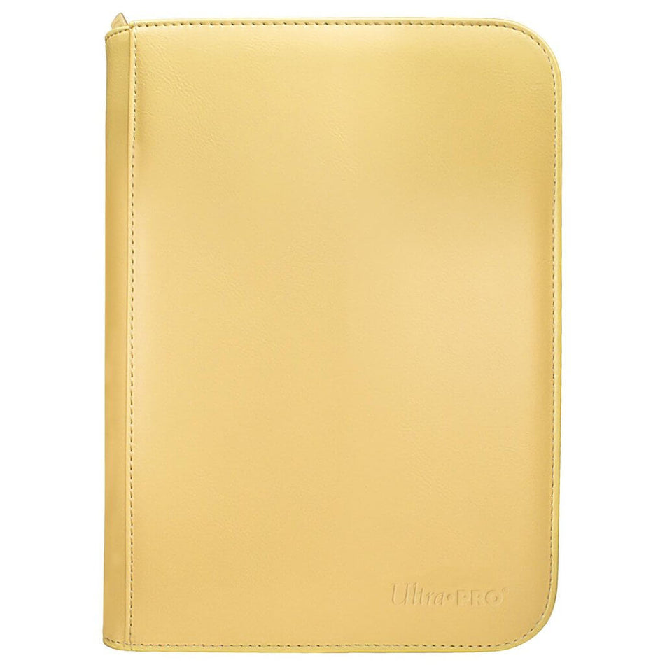 VIVID 4-Pocket Zippered PRO-Binder: Yellow