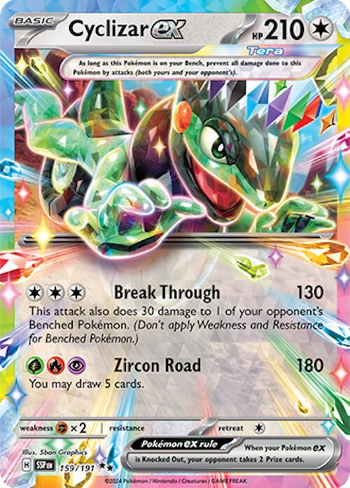 Cyclizar ex - 159/191 159 - SV08 Surging Sparks Holofoil