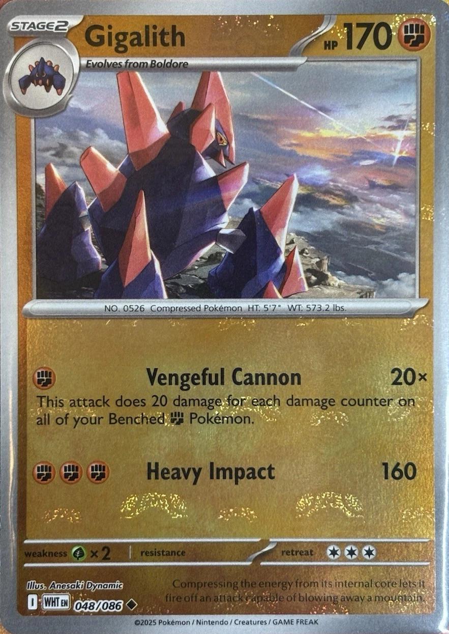 Gigalith (Master Ball Pattern) 48 - SV White Flare Holofoil