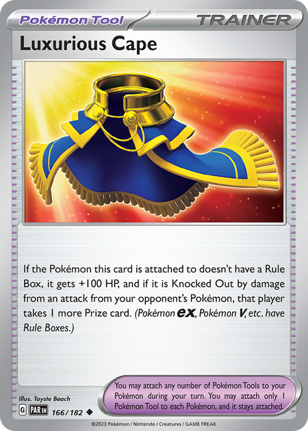 LUXURIOUS CAPE 166/182 Uncommon Paradox Rift Pokemon Near Mint