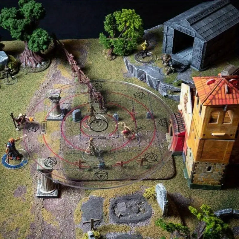 Extra Large 30" Acrylic Spell AOE Damage Template