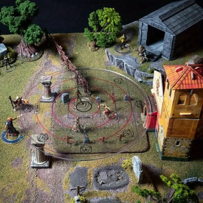 Extra Large 30" Acrylic Spell AOE Damage Template