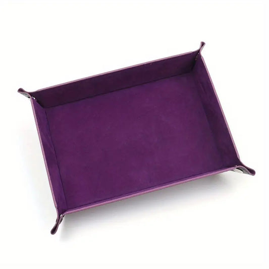 Foldable Velvet Dice Tray