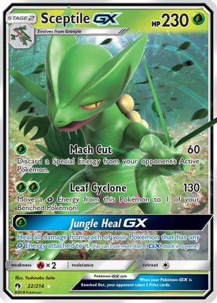 Sceptile GX 022  - Holofoil SM  Lost Thunder - Ultra Rare