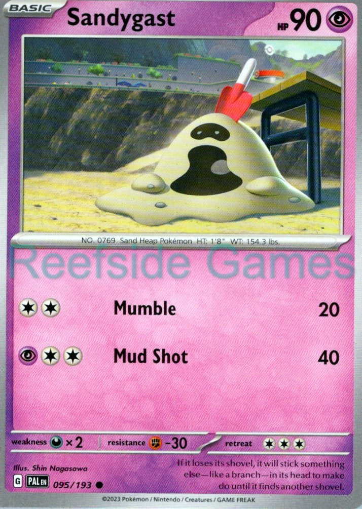 SANDYGAST 095/193 Common Paldea Evolved Pokemon Near Mint