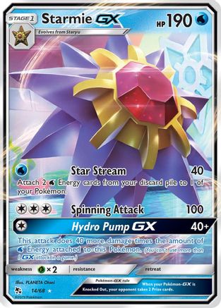 Starmie GX 014  - Holofoil Hidden Fates - Ultra Rare
