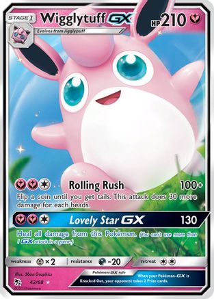Wigglytuff GX 042  - Holofoil Hidden Fates - Ultra Rare