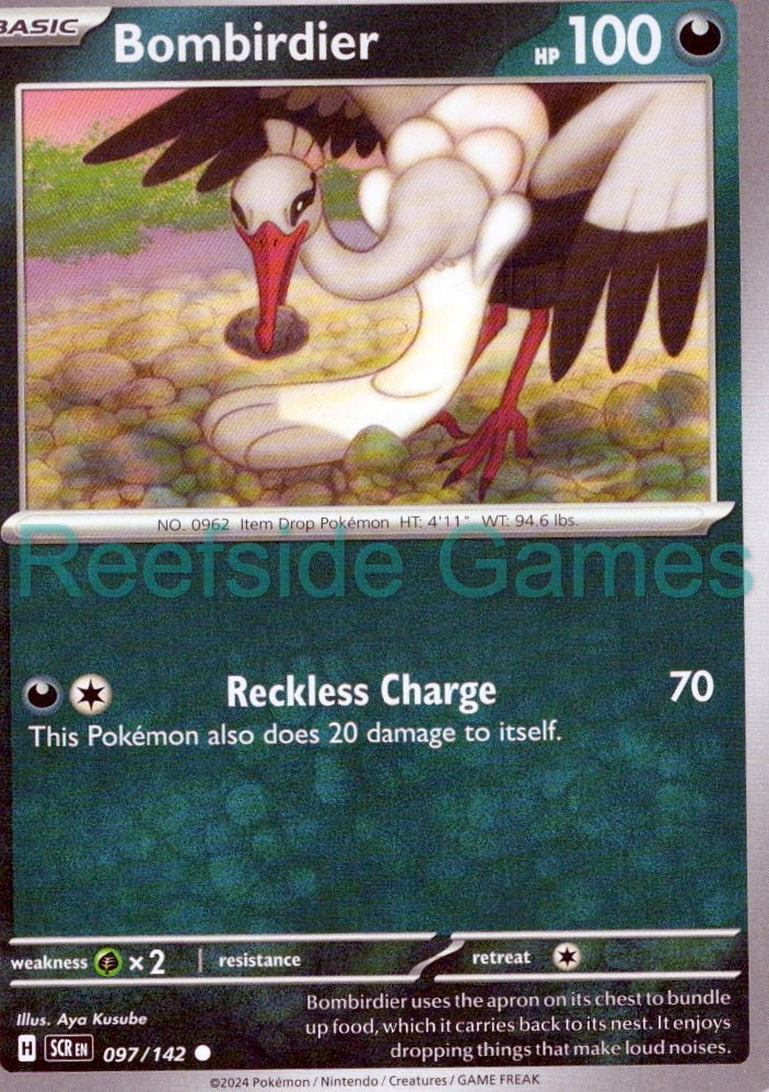 BOMBIRDIER 97/142 Common Stellar Crown Pokemon Near Mint