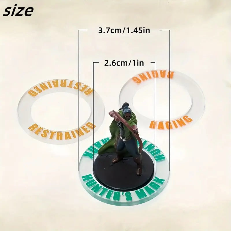 Acrylic Conditioning Rings for D&D Players