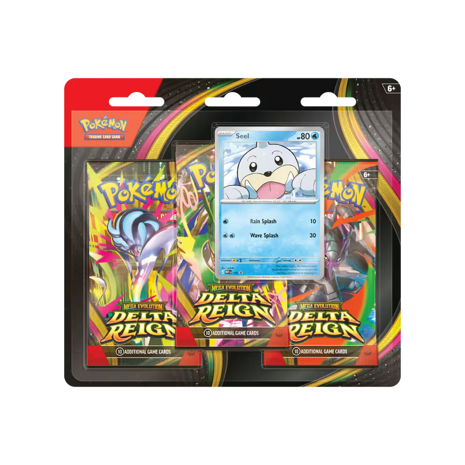 PREORDER - Pokemon TCG Mega Evolutions 6 Delta Reign Three Booster Blister